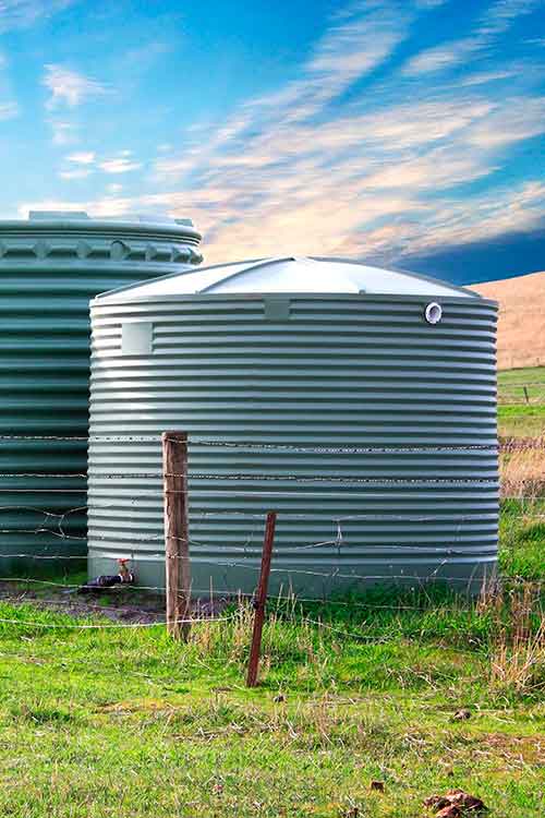 Installation of new water tank